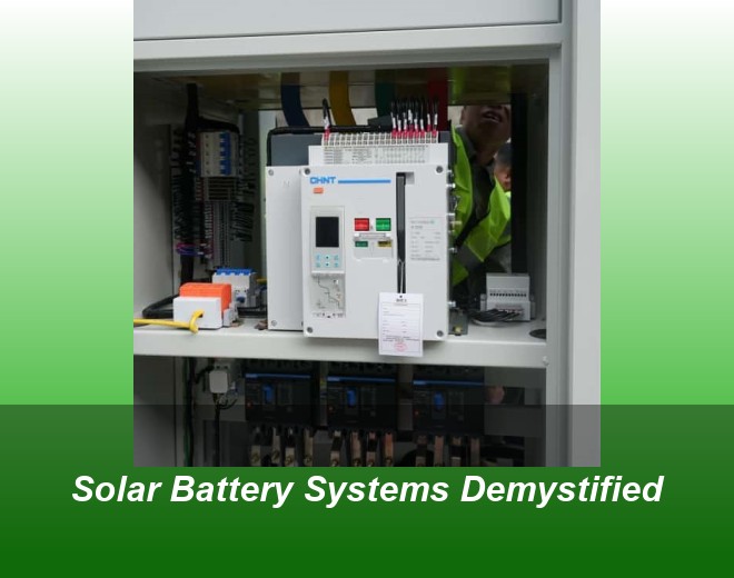 Solar Battery Systems Demystified